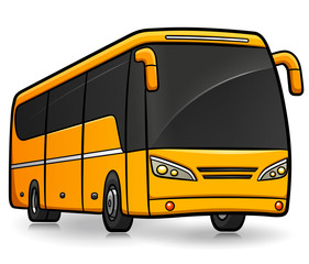 Vector tourism bus  isolated design © Francois Poirier