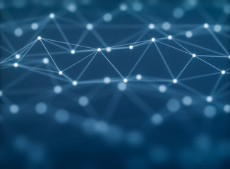 Abstract blue connection concept background	
