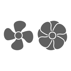 Fan icon design vector on white background