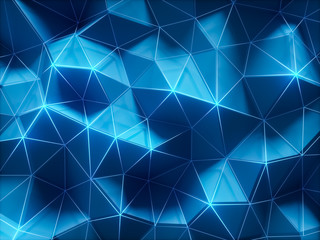 Abstract blue polygonal background