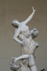 Florence, Italy  statue of Apollo and Dafne in Square of Signoria