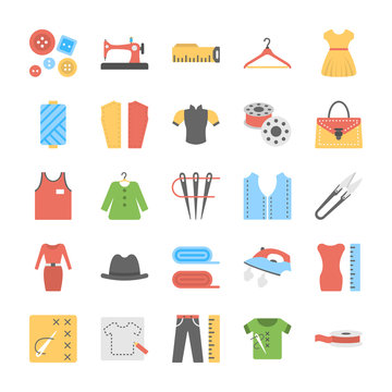  Sewing Icons Set 