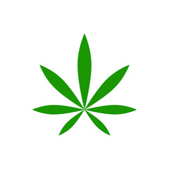 marijuana cannabis icon logo design vector