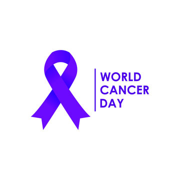 world cancer day icon logo design vector