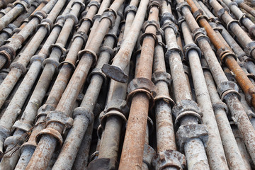 Construction Material at Under Construction Site