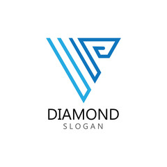 Diamond  jewelry Logo Template vector icon illustration design