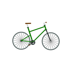 Fototapeta na wymiar bicycle on white background, vector