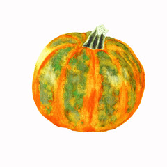 watercolor pumpkin