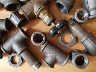 Cast iron fittings for water supply