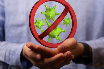epidemic coronavirus 2019-nCoV 3d protection.
