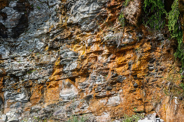  beautiful cliff texture on the sea coast