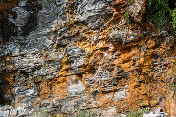  beautiful cliff texture on the sea coast
