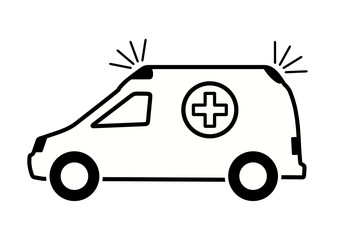 ambulans ikona - obrazy, fototapety, plakaty
