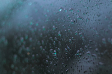 raindrops on the glass