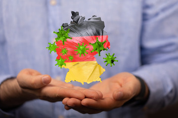 Corona Virus - Microbiology And Virology Concept - germany 3d Rendering.