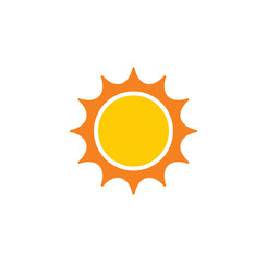 Sun related icon on background for graphic and web design. Creative illustration concept symbol for web or mobile app