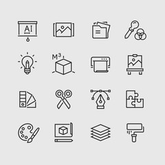Web and graphic design icons