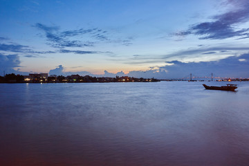 Mekong river sunset