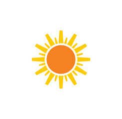 Sun related icon on background for graphic and web design. Creative illustration concept symbol for web or mobile app
