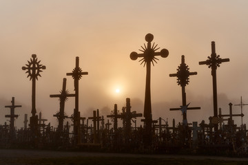 Hill of Crosses (Kryziu kalnas), a famous site of pilgrimage in northern Lithuania.