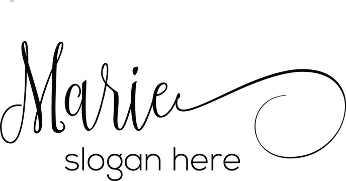 A Hand Drawn Signature Logo