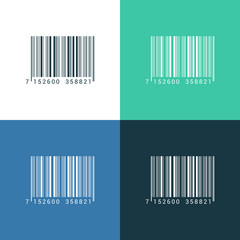 Bar Code Vector Color Icon Set