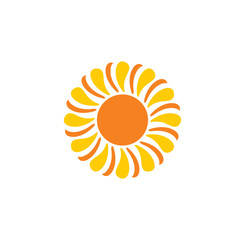 Sun related icon on background for graphic and web design. Creative illustration concept symbol for web or mobile app
