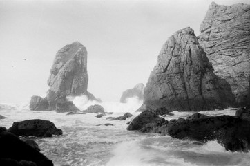 Atlantic Ocean. Portugal. 35 mm film. Cabo da Roca