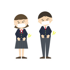 学生　腹痛　男女
