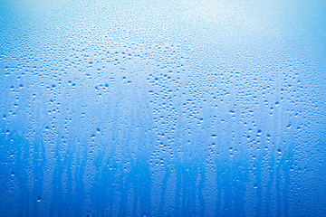 beautiful window glass with drops background