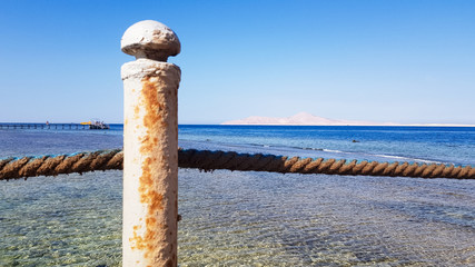 fence on the beach