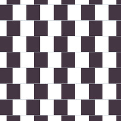 The café wall illusion. The parallel straight dividing lines between staggered rows with alternating black and white "bricks" appear to be sloped.