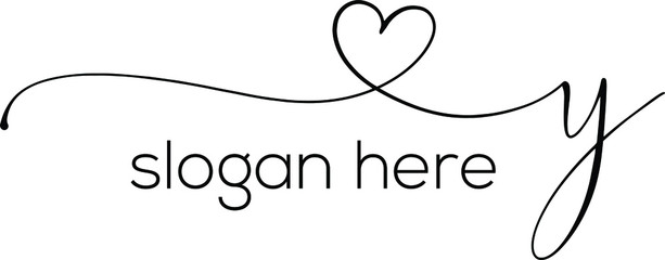 letter y  logo vector signature design