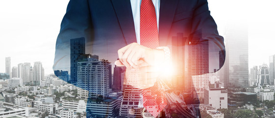 Background of executive leadership futuristic vision lead recover business due to disrupt coronavirus crisis business finance economic depressions. Strategy change transform with innovation technology