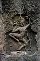 Fototapeta na wymiar Apsara a type of female spirit in Hindu and Buddhist culture