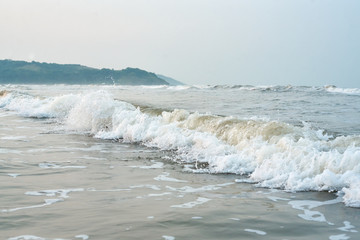 mornings on the beach water sky