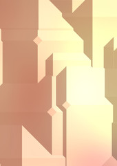 Polygonal background. Colorful wallpaper with geometric design. Digital 3d illustration.