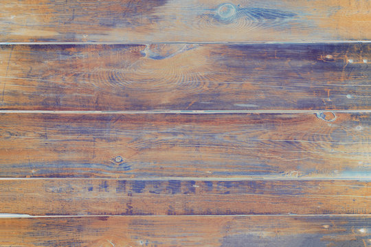 Old beach wood background - vintage wooden plank