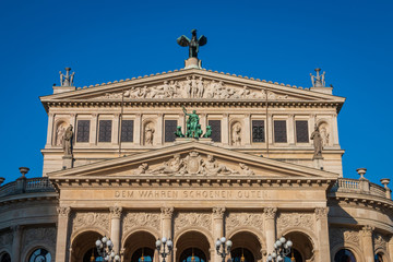 Fototapeta na wymiar Opera House „Alte Oper Frankfurt“.