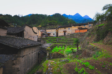 Fototapeta na wymiar countryside landscape of China's traditional village