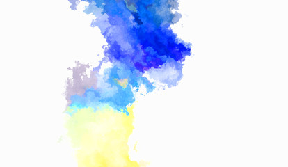 Obraz premium Watercolor painted background. Abstract Illustration wallpaper. Brush stroked painting. 2D Illustration.