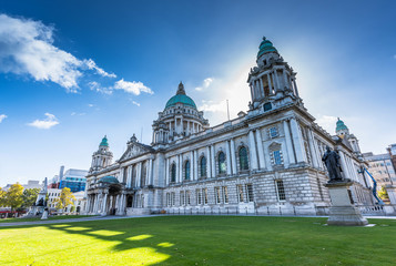 City hall, Belfast city, Northern Ireland, UK - obrazy, fototapety, plakaty