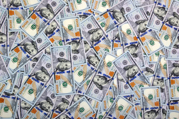 Money background of dollar banknotes