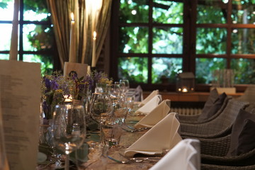 Weedding table setting