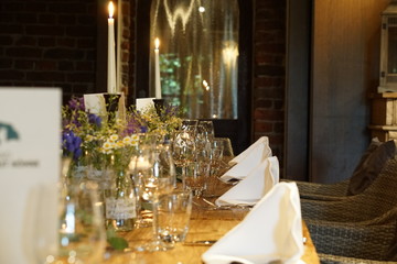 Wedding table setting