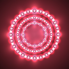 Glittering lights circle