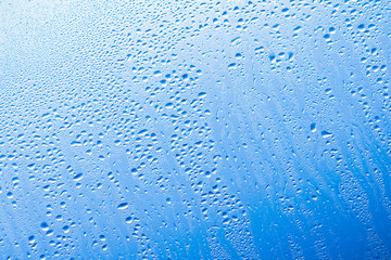 beautiful window glass with drops background