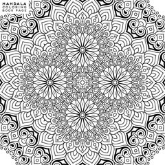 Flower Mandala. Coloringbook page template
