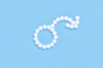 male infertility concept. impotence symbol.