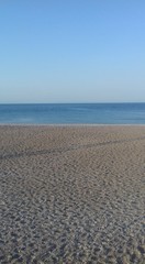 The empty beach with sea